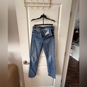 MOTHER Mid Rise Dazzler Ankle Jean